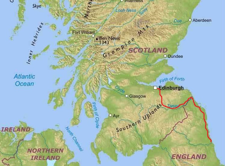Coast and Castles cycle tour map